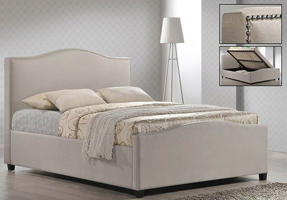 Time Living Brunswick Fabric Ottoman Bed Frame 
