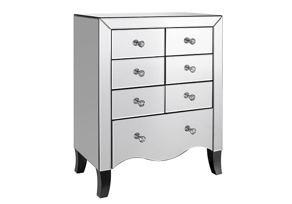 LPD Valentina Mirrored 7 Drawer Chest
