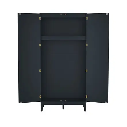 LPD Bordeaux Blue 2 Door Wardrobe