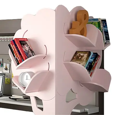 Mathy By Bols Dominique Highsleeper Bed With Desk & Bookcase
