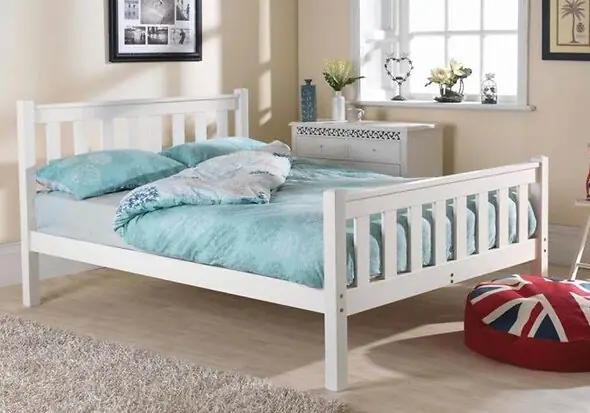 Friendship Mills White Shaker High Foot End Bed Frame