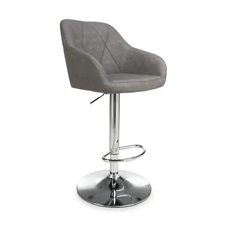 Flair Serena Leather Effect Bar Stool (Pair)