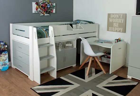 Kids Avenue Urban Grey 1 Midsleeper