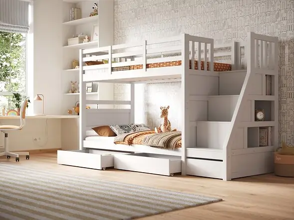 Flair Lunar Junior Bunk Bed With Shelves
