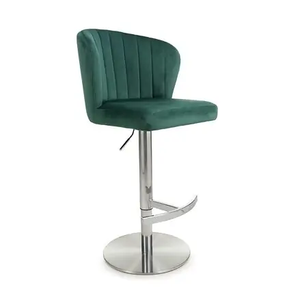 Flair Sigma Brushed Velvet Mink Bar Stool