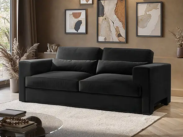 Solace+Co Rose 3 Seater Sofa Velvet