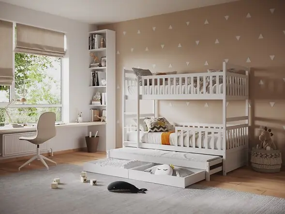 Flair Elvis Bunk Bed with Trundle & Drawers