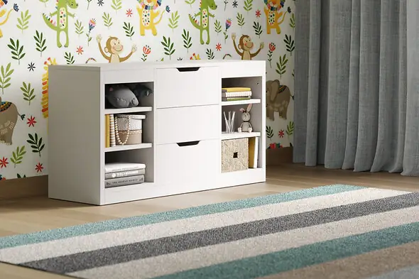 Flair Charlie Drawer Unit White
