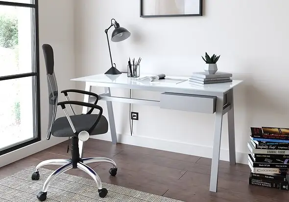 Alphason Richmond Glass Desk
