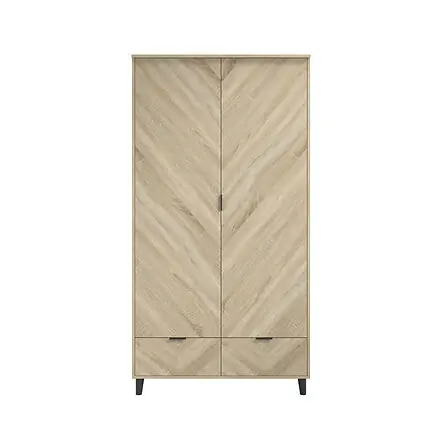 LPD Stockholm Chevron 2 Door Wardrobe