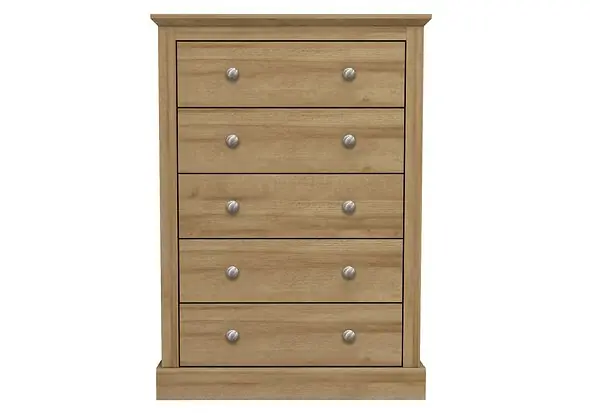 LPD Devon Oak 5 Drawer Chest
