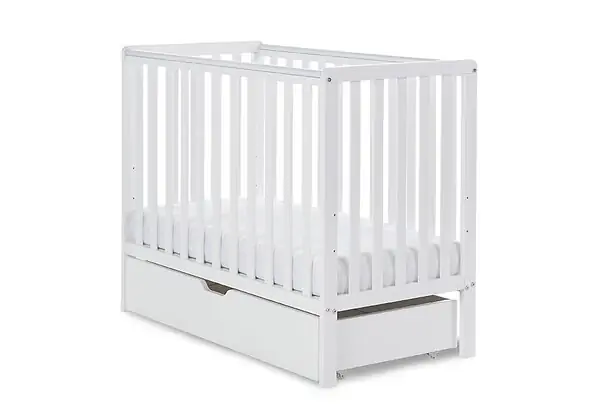 Obaby Bantam Space Saver Cot & Under Drawer - White
