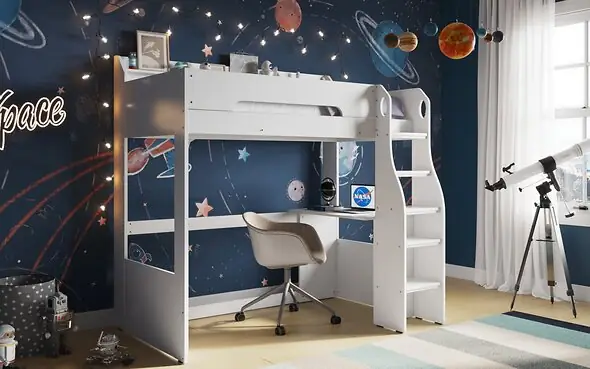 Flair Cosmic High Sleeper with Desk