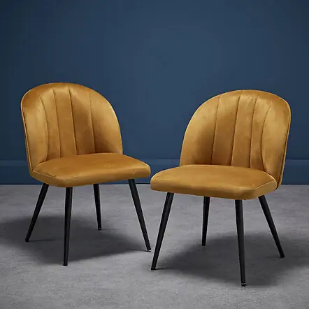 LPD Orla Chair Mustard Pack Of Two
