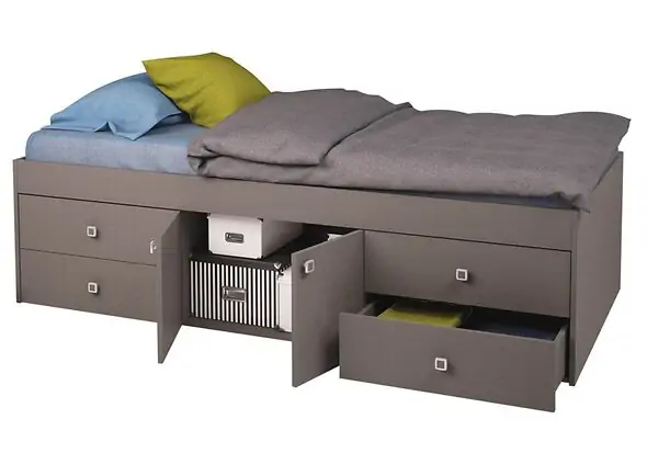 Kidsaw Arctic Multi Drawer Single Bed Grey
