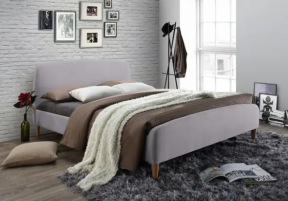 Time Living Geneva Fabric Bed Frame 