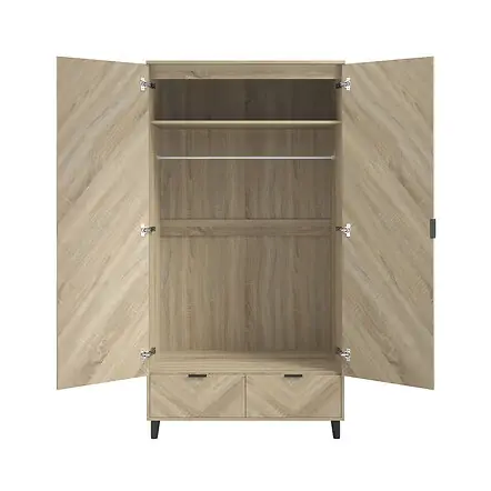 LPD Stockholm Chevron 2 Door Wardrobe