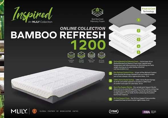 Mlily Bamboo Refresh 1200 Mattress