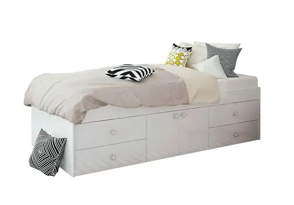 Kidsaw Arctic Multi Drawer Single Bed White