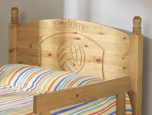 Friendship Mill Football Wooden Bed Frame
