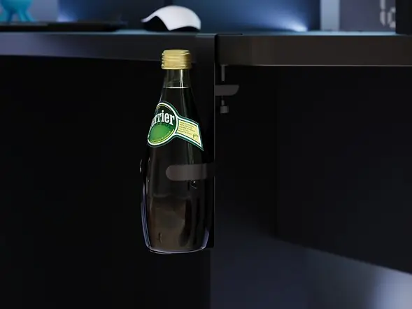 Recoil Topaz Compact Corner Gaming Desk with RGB LED Black