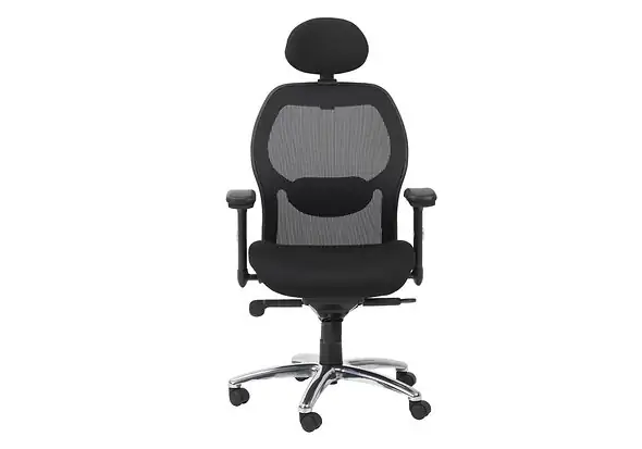 Alphason Portland Mesh Back Office Chair Black