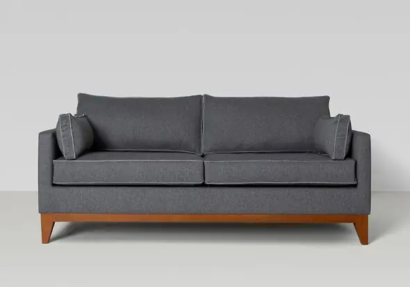 Gainsborough Carlo Sofa Bed available in 4 sizes and a wide range of fabrics modern design wooden base and legs