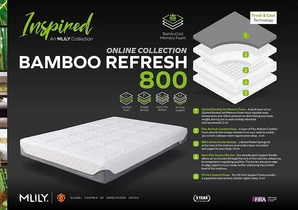 Mlily Bamboo Refresh 800 Mattress