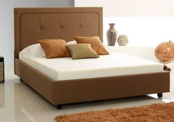 Artisan Fabric Detailed Ottoman Bed Frame
