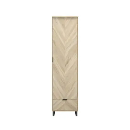 LPD Stockholm Chevron 1 Door Wardrobe