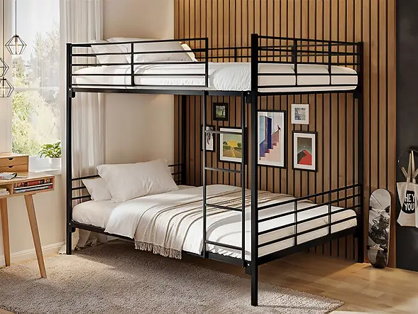 Flair Metayal Double Bunk Black Metal