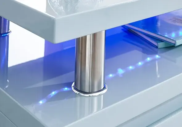 GFW Polar High Gloss LED Sideboard