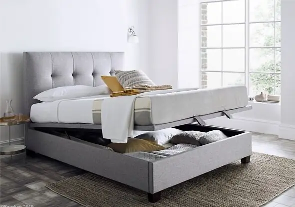 Kaydian Walkworth Ottoman Bed Frame in Marbella Grey
