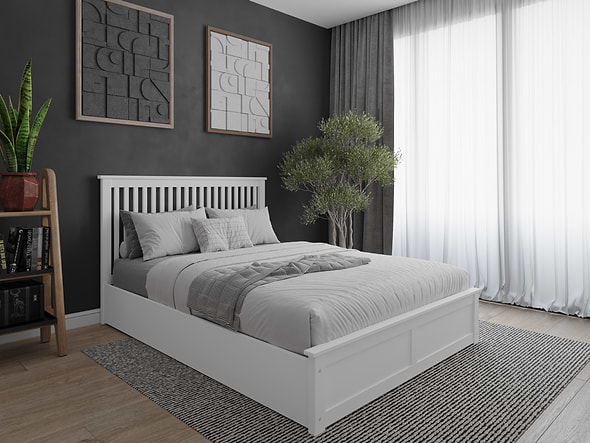 Flair Airedale Wooden Ottoman Bed
