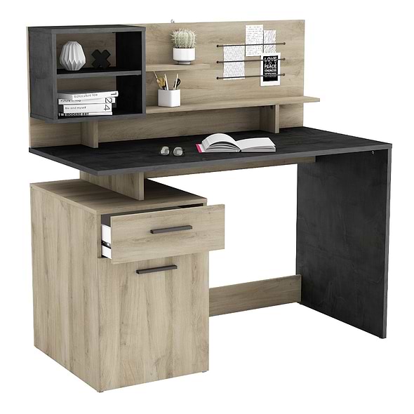 Flair Malicia Desk Oak/Black