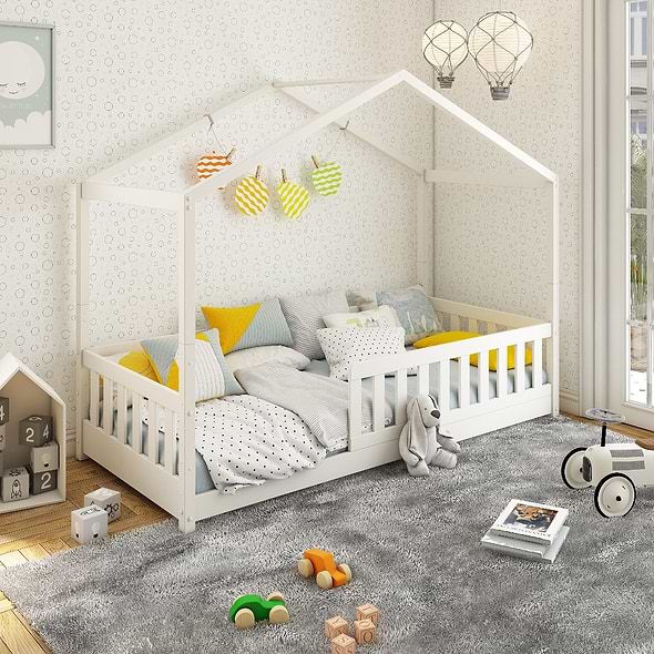 Noomi Froya Evolutionary House Bed White
