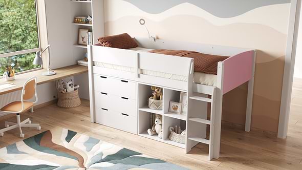 Flair Loop Midsleeper Bed Full Set
