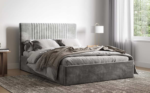 silver sonar ottoman bed frame