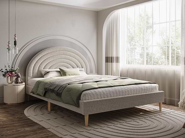 Flair Ava Boucle Double Bed