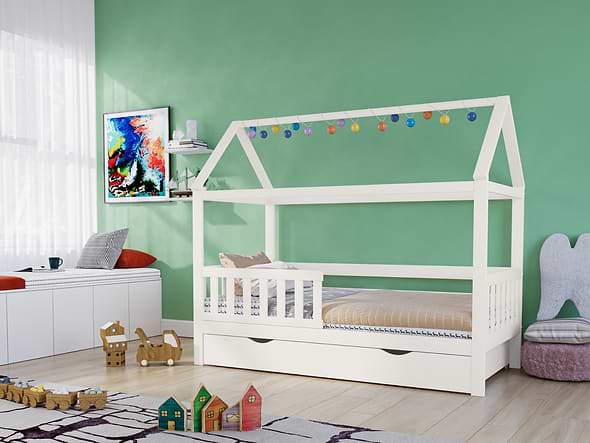 Alisa House Bed White        