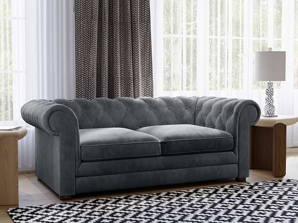Flair Ralph 2 Seater Velvet Sofa Bed