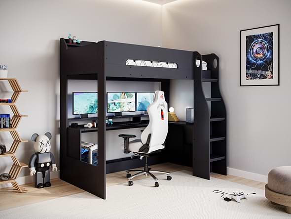 Flair Skyhigh Gaming High Sleeper Black