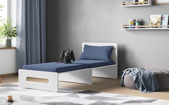 Flair Cosmic Pull Out Futon White