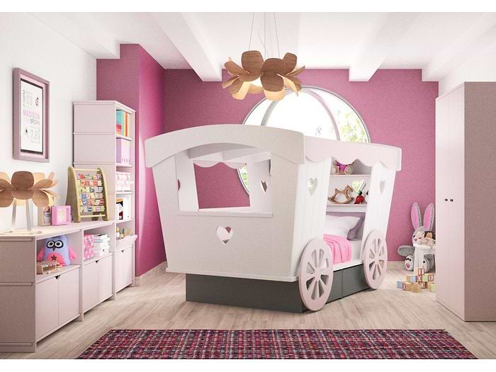 Mathy by Bols Carriage Bed with Storage Drawers
