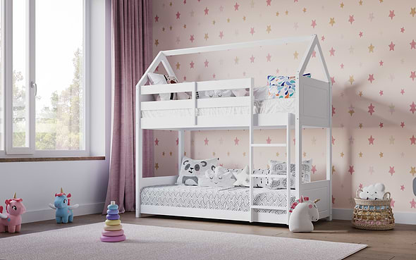 Flair Plation Low Play House Shorty Bunk White
