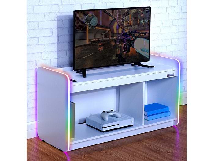 X Rocker Electra TV Media Cabinet - LED Lighting - White

