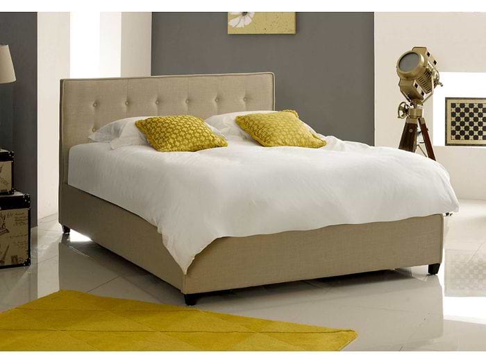 Artisan Fabric Button Ottoman Bed Frame