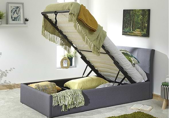 GFW Ascot Fabric Ottoman Bed Frame
