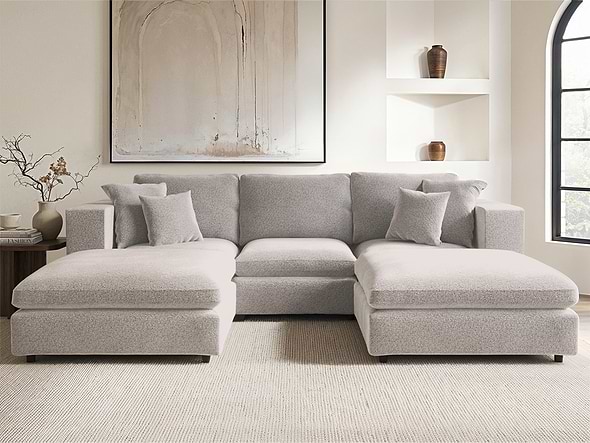 Solace+Co Asher U Shape Bundle Beige Boucle