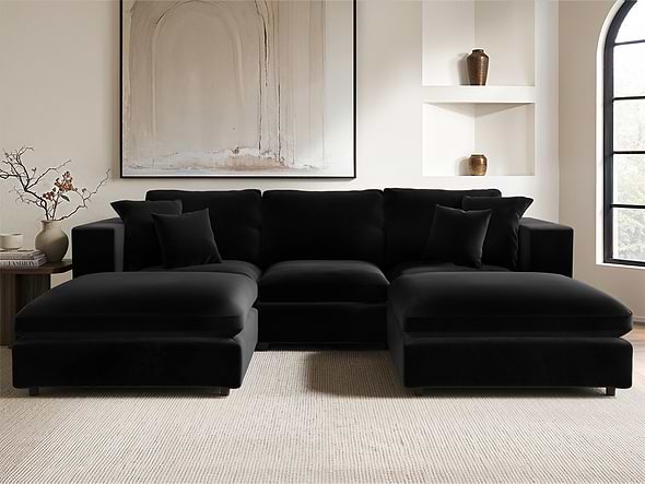 Solace+Co Asher U Shape Bundle Black Velvet